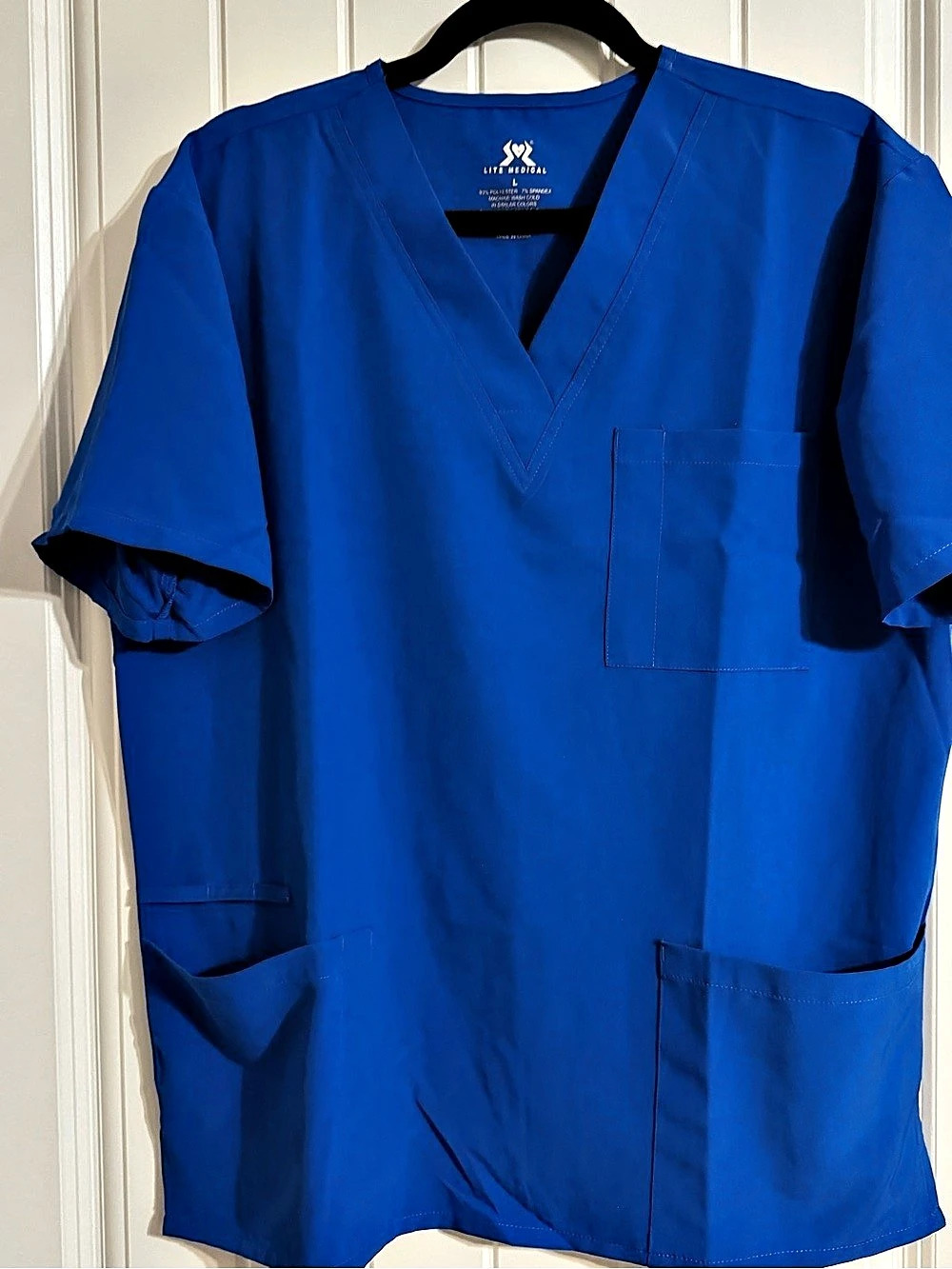 Lite Medical Blue Scrub Set Size Large Like New